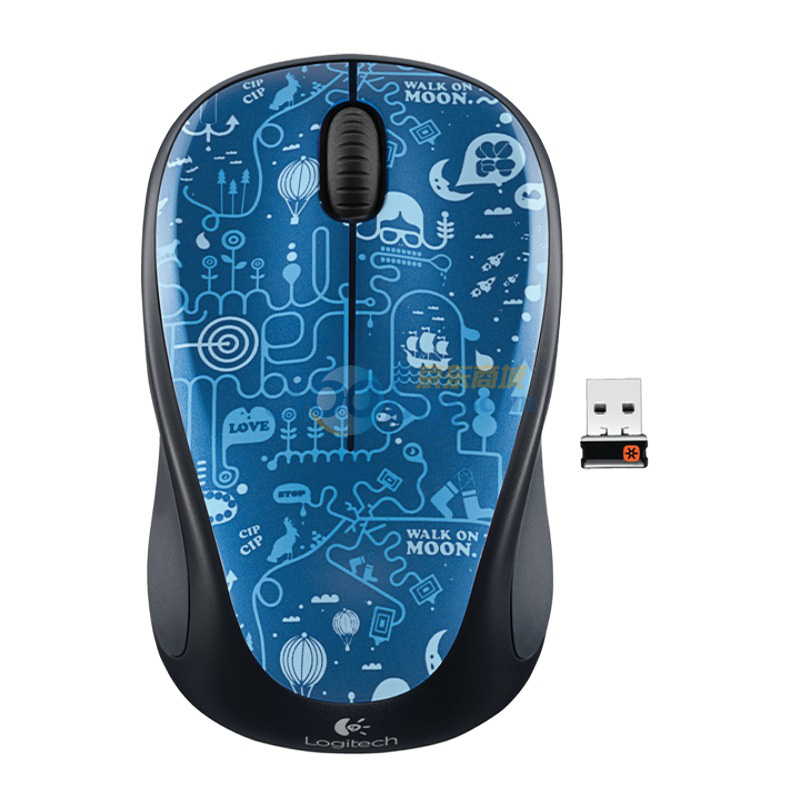 罗技(logitech)m235无线光电鼠标2代 升级为优联技术 漫步月迷宫怎么