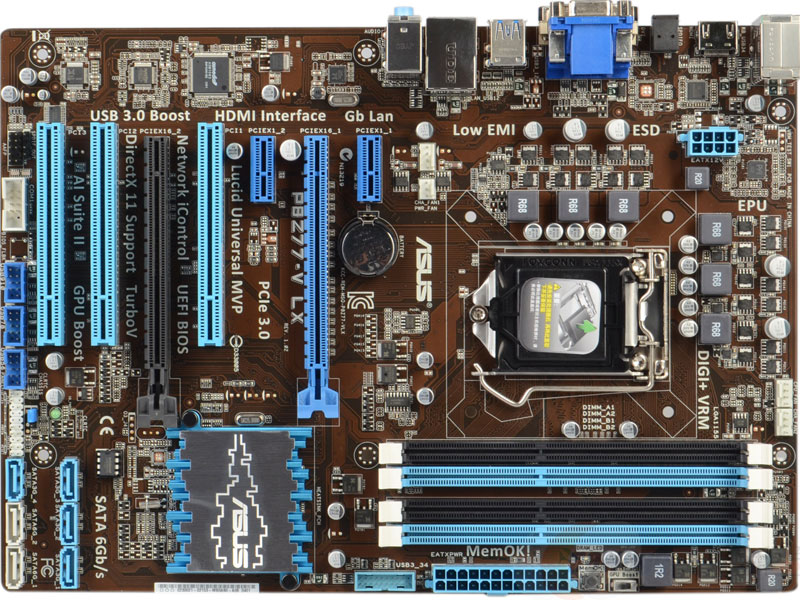 asus 华硕 p8z77-v lx 主板-lga 1155/intel z77/atx