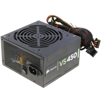 海盗船(corsair)vs450 电源(额定450w/主动式pfc/支持走背线)